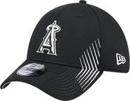 New Era Men's New Era Black Los Angeles Angels Active Dash Mark 39THIRTY Flex Hat