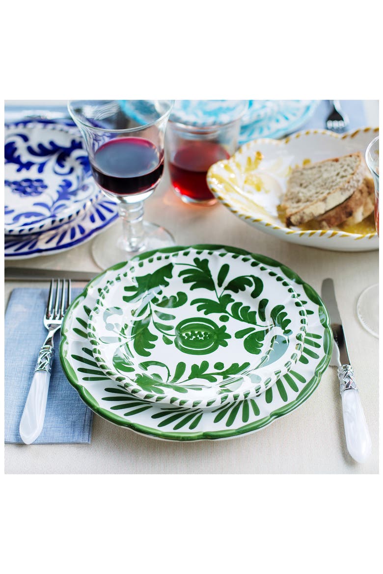 Arezzo Green Dinner Plate, Alternate, color, GREEN