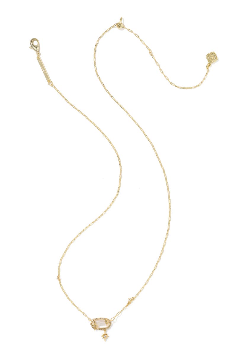 Elisa Star Pendant Necklace, Alternate, color, GOLD CRYSTAL IVORY ILLUSION