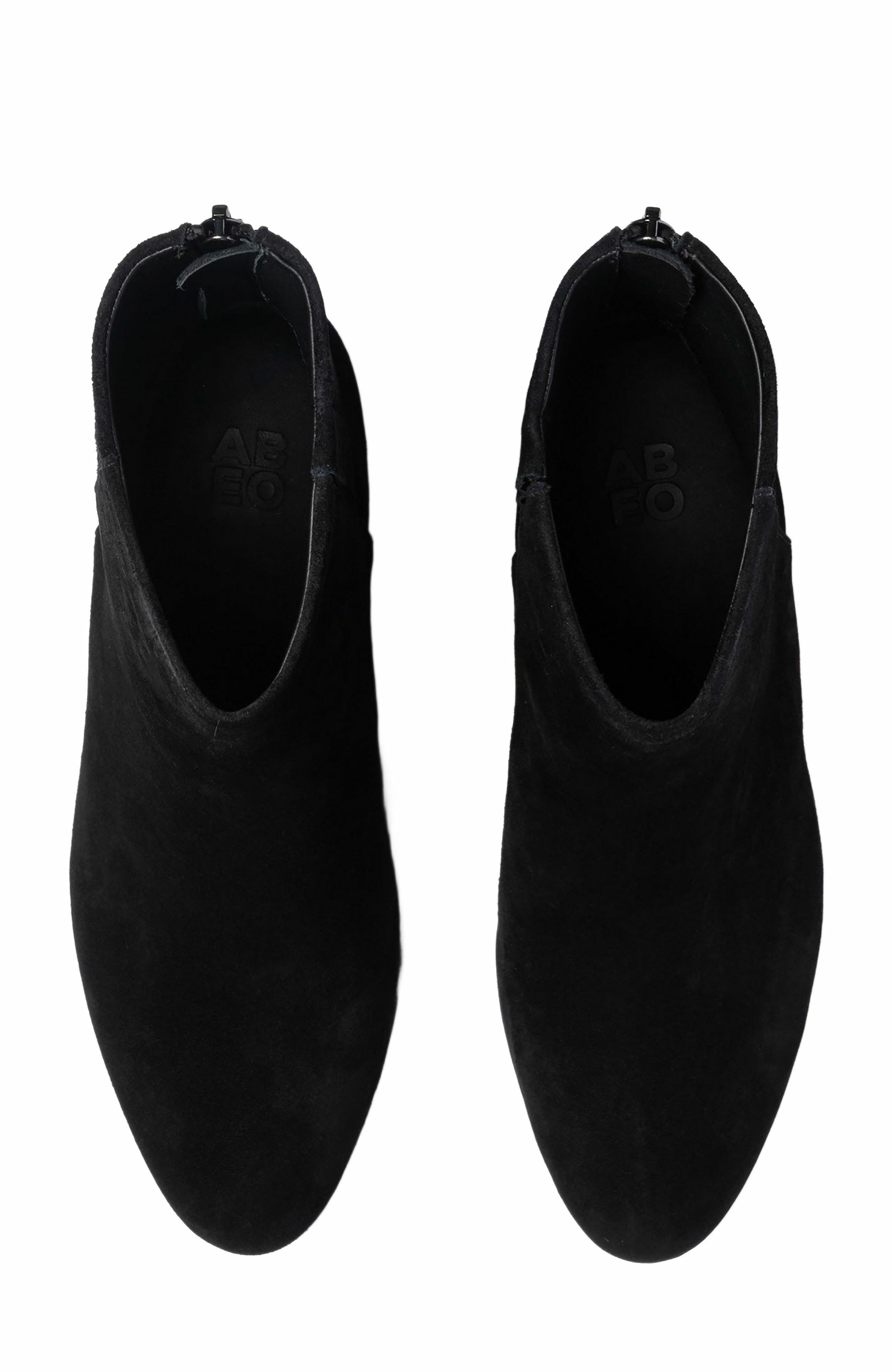 ABEO Plaza Back Zip Boot, Alternate, color, Black Suede - Regular