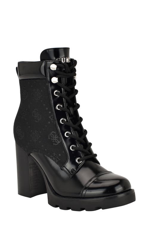 Guess Nellsan Lug Sole Bootie In Black