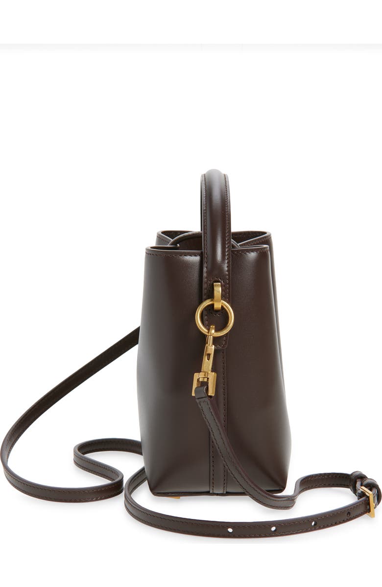 Saint Laurent Mini Le 37 Leather Bucket Bag, Alternate, color,