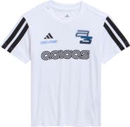adidas Kids' 3-Stripe Graphic Jersey Top