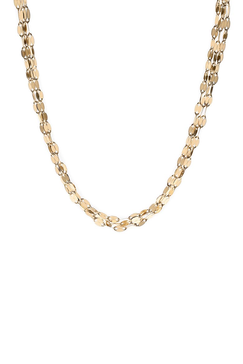 Epic Gloss Blake Triple Strand Choker, Alternate, color, YELLOW