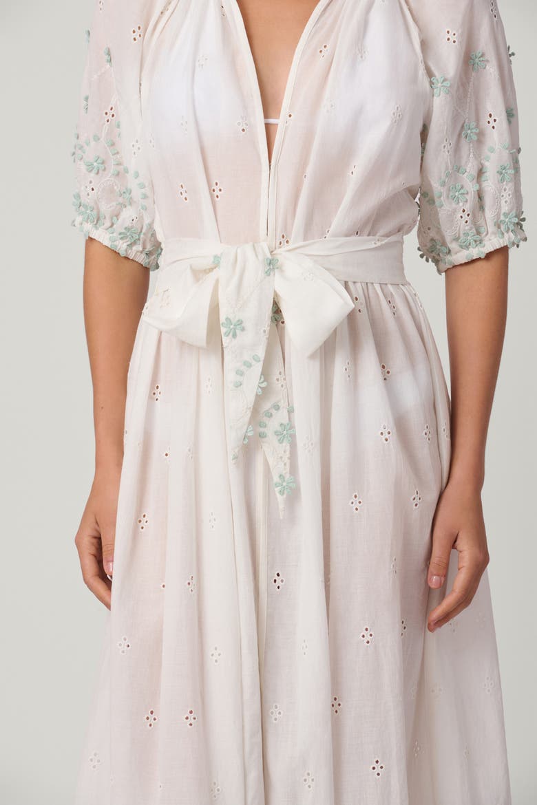 Marisol Midi Dress Cover Up, Alternate, color, Optic