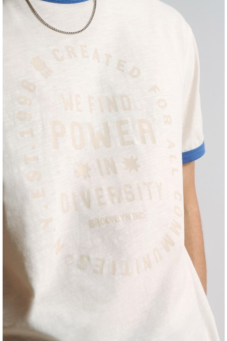 Graphic Ringer T-Shirt, Alternate, color, ANTIQUE WHITE