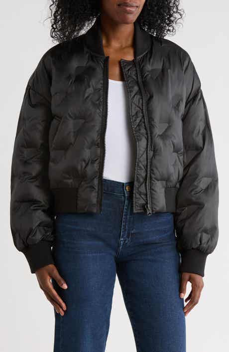 Hudson Jeans Embossed Quilted Bomber Jacket