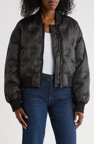 Hudson Jeans Embossed Quilted Bomber Jacket