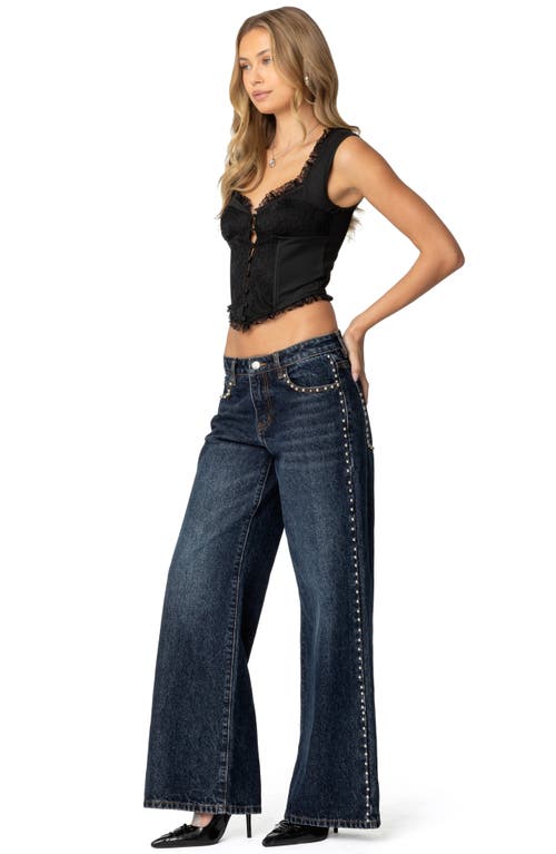 EDIKTED EDIKTED LACY CORSET CROP TOP 