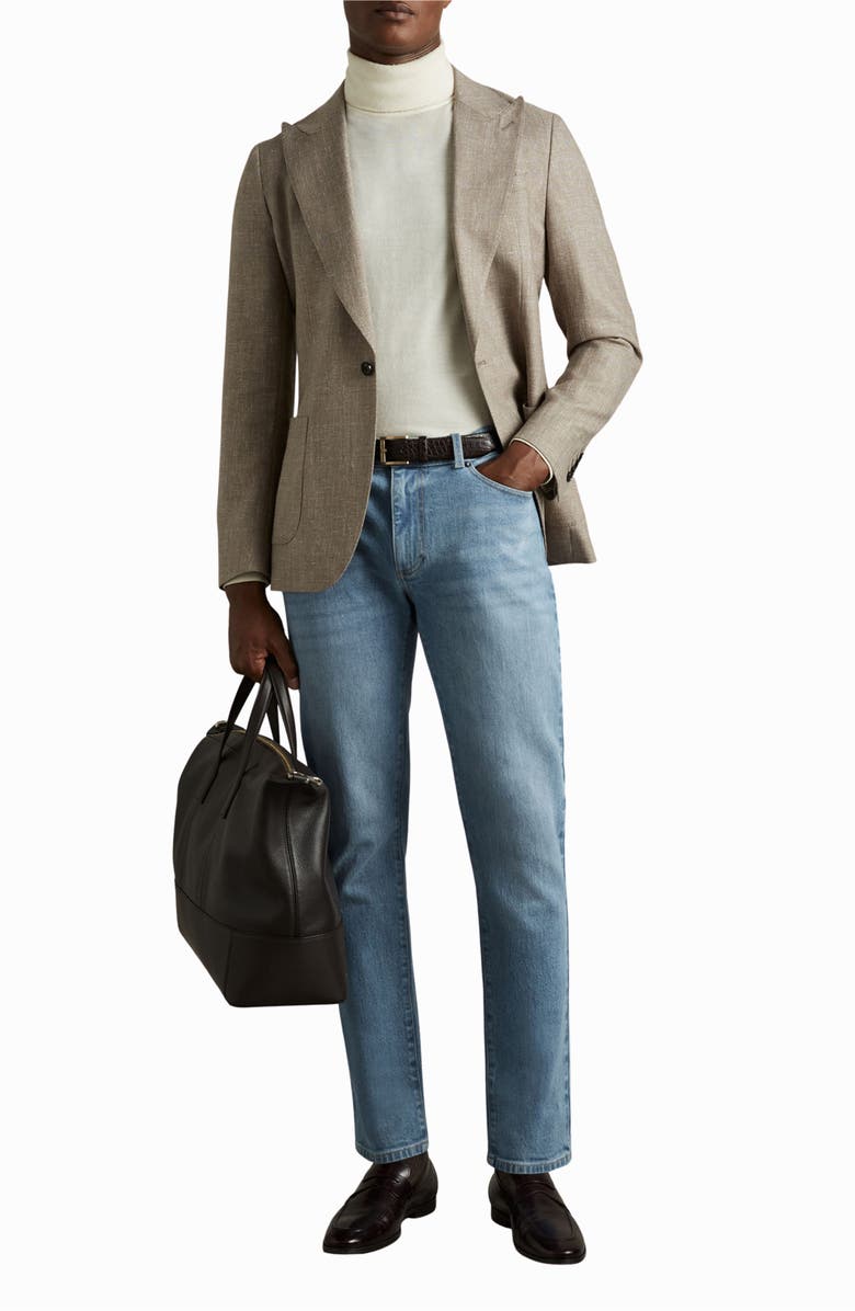 Reiss Picton Slim Fit Jeans, Alternate, color, Light Blue Wash