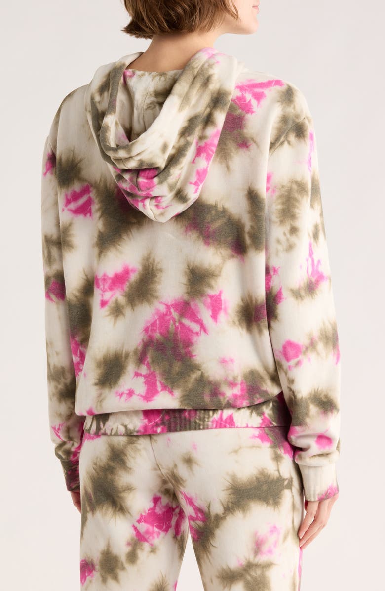 maje Tie Dye Hoodie, Alternate, color, Brown/ Ivory/ Pink