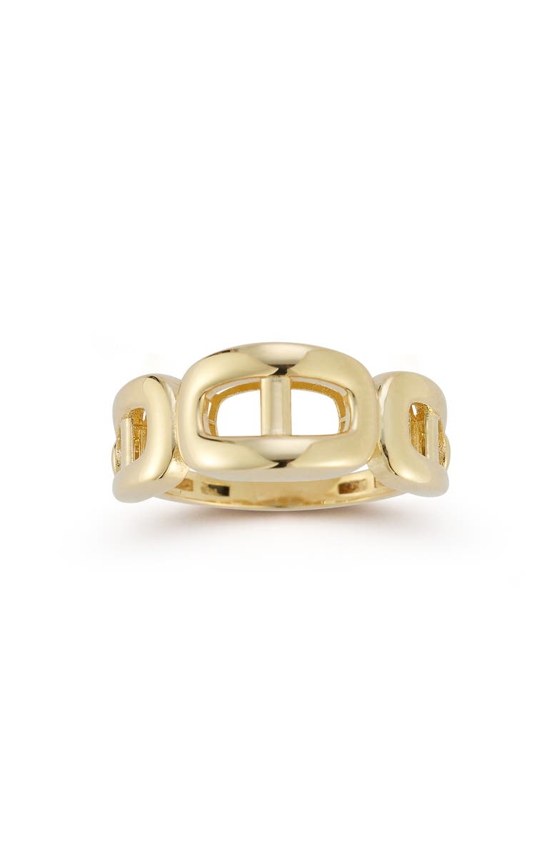 Ember Fine Jewelry 14K Gold Mariner Band Ring, Main, color, Gold
