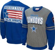 Mitchell & Ness Men's Mitchell & Ness Royal Dallas Cowboys All Over 2.0 Pullover Sweatshirt