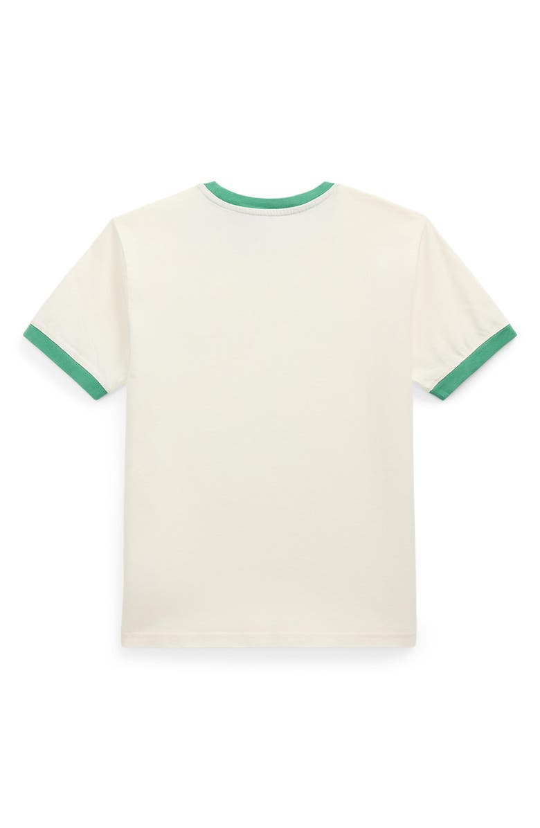 Polo Ralph Lauren Kids' Logo Appliqué Ringer T-Shirt, Alternate, color, 