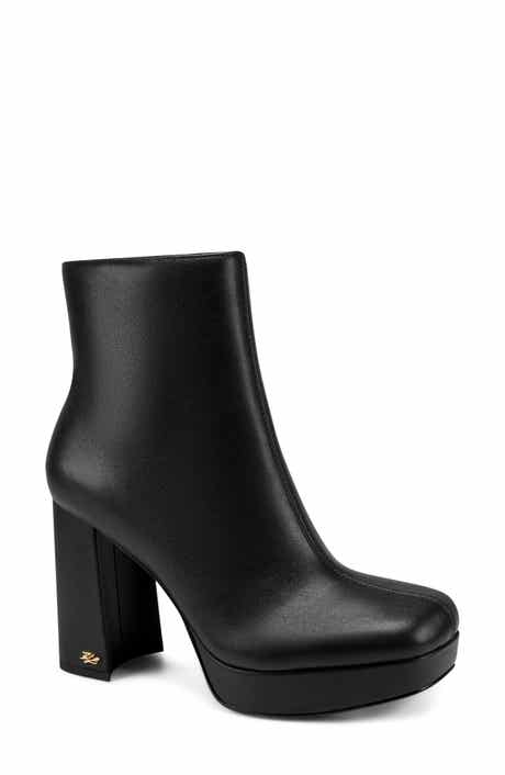 Malika Faux Leather Platform Bootie