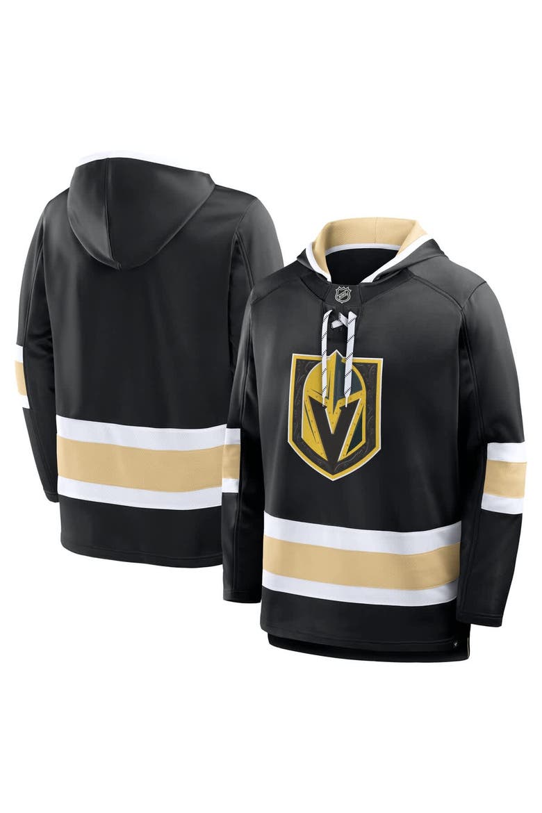 Men's Fanatics Black Vegas Golden Knights Prime Time Fleece Hoodie, Main, color, Black