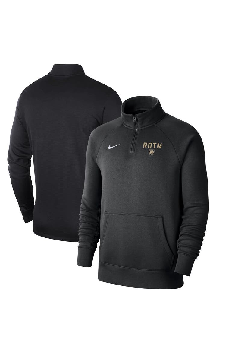 Men's Nike Black Army Black Knights 2023 Rivalry Collection Club Fleece Quarter-Zip Pullover Jacket, Main, color, Black
