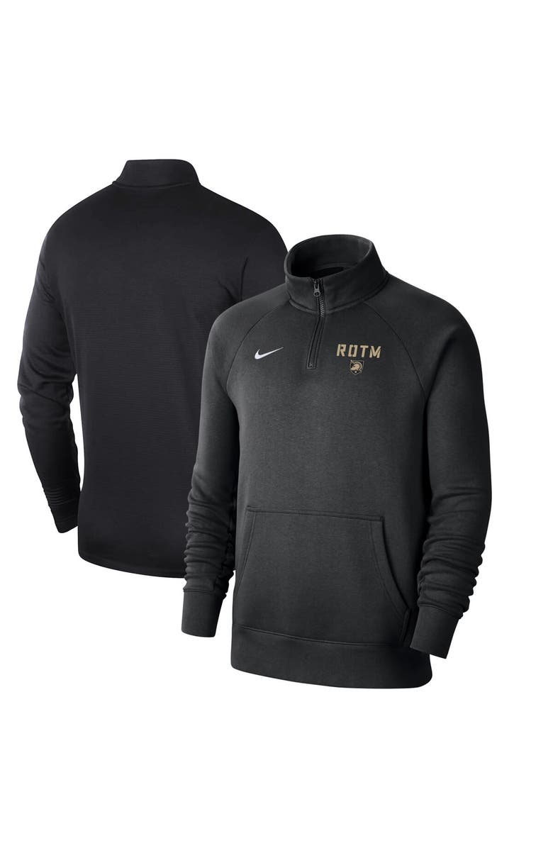 Nike Men's Nike Black Army Black Knights 2023 Rivalry Collection Club Fleece Quarter-Zip Pullover Jacket, Main, color, 