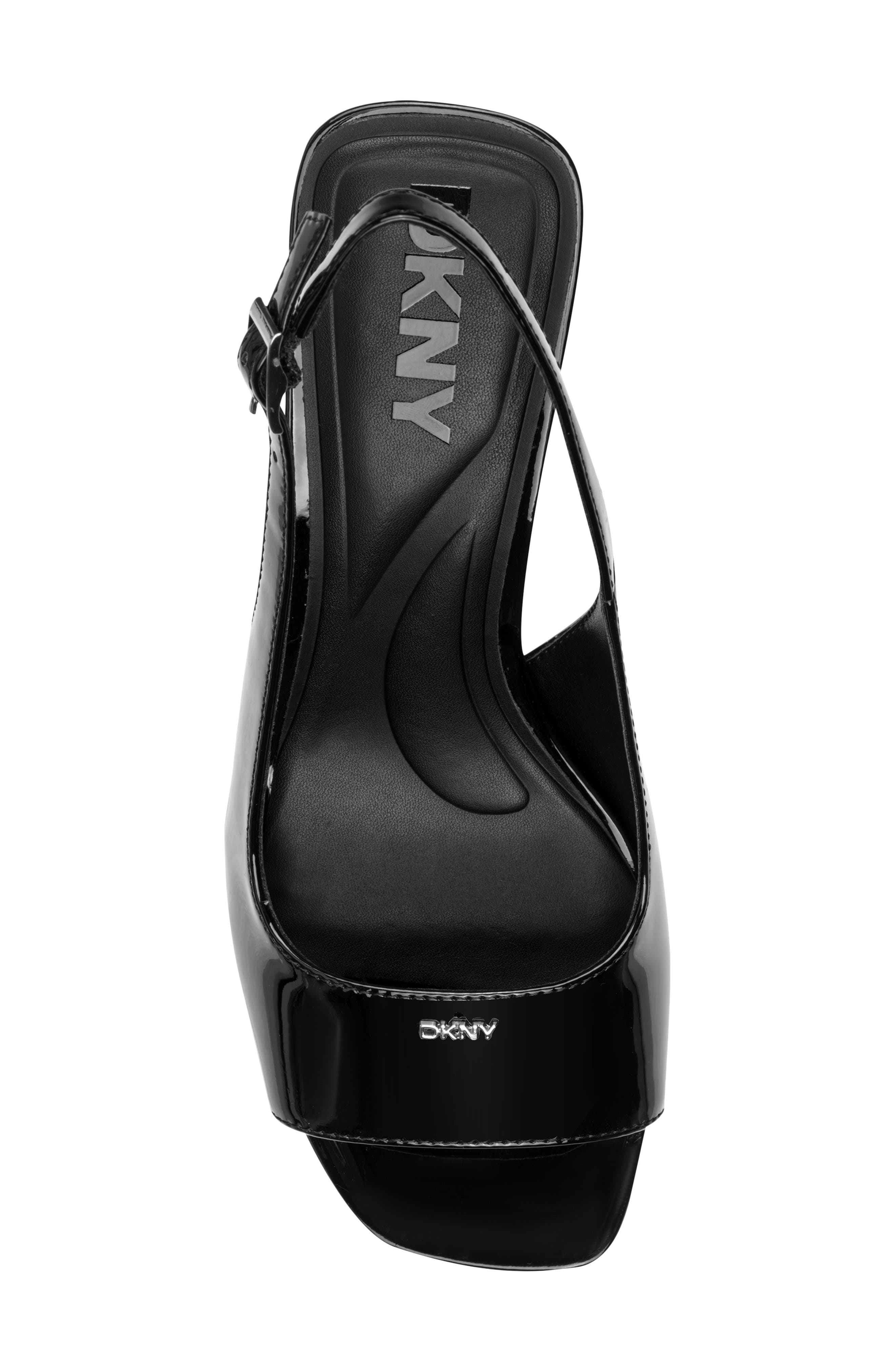 DKNY Niarsa Slingback Sandal, Alternate, color, Black