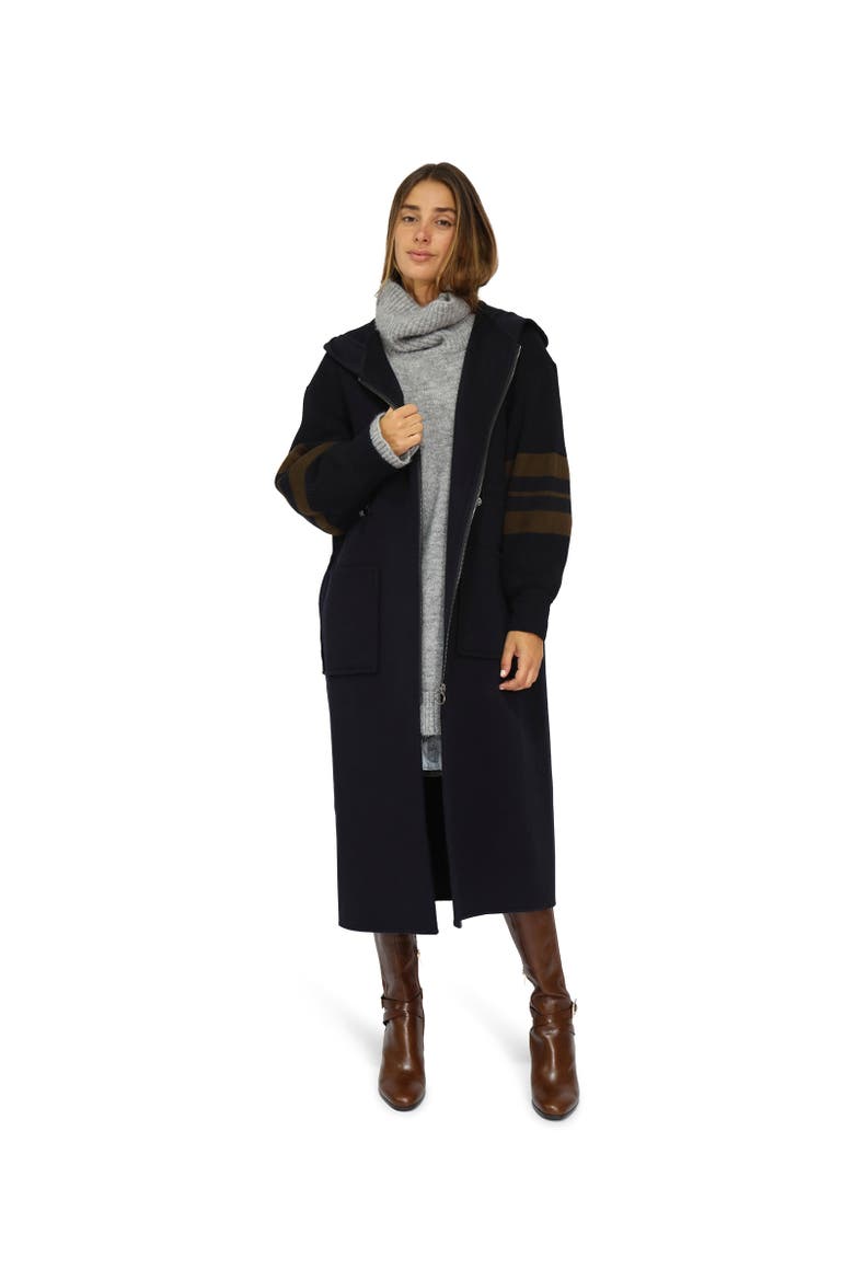 Cool Kid Hooded Coat, Alternate, color, Navy