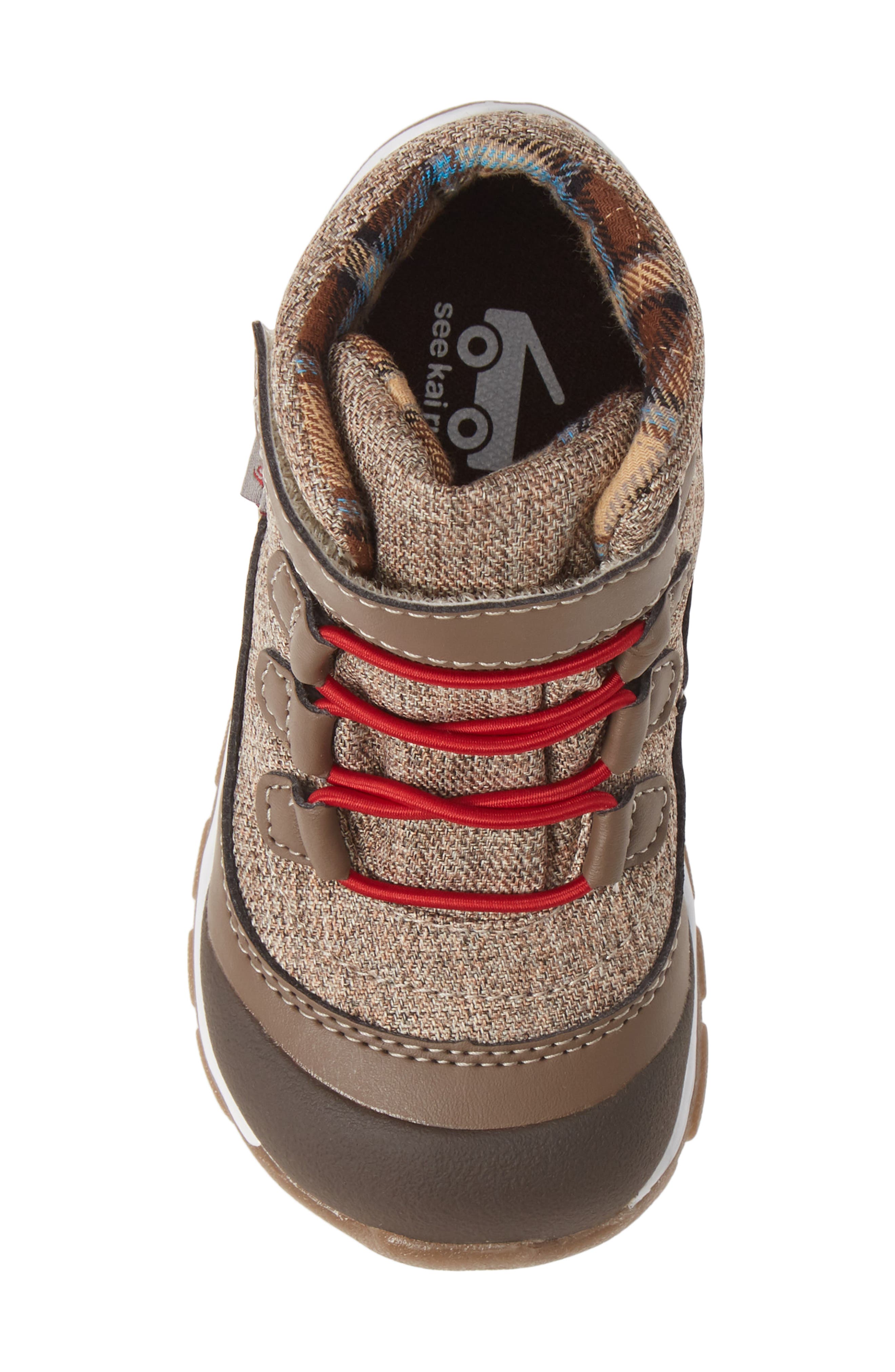Sam Waterproof Boot, Alternate, color, BROWN/ RED