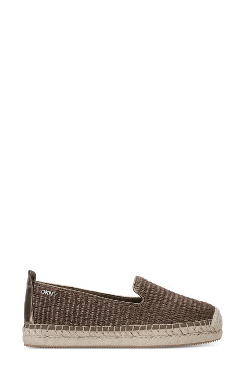 Shop Dkny Mallandra Platform Espadrille Flat In Brown/bronze