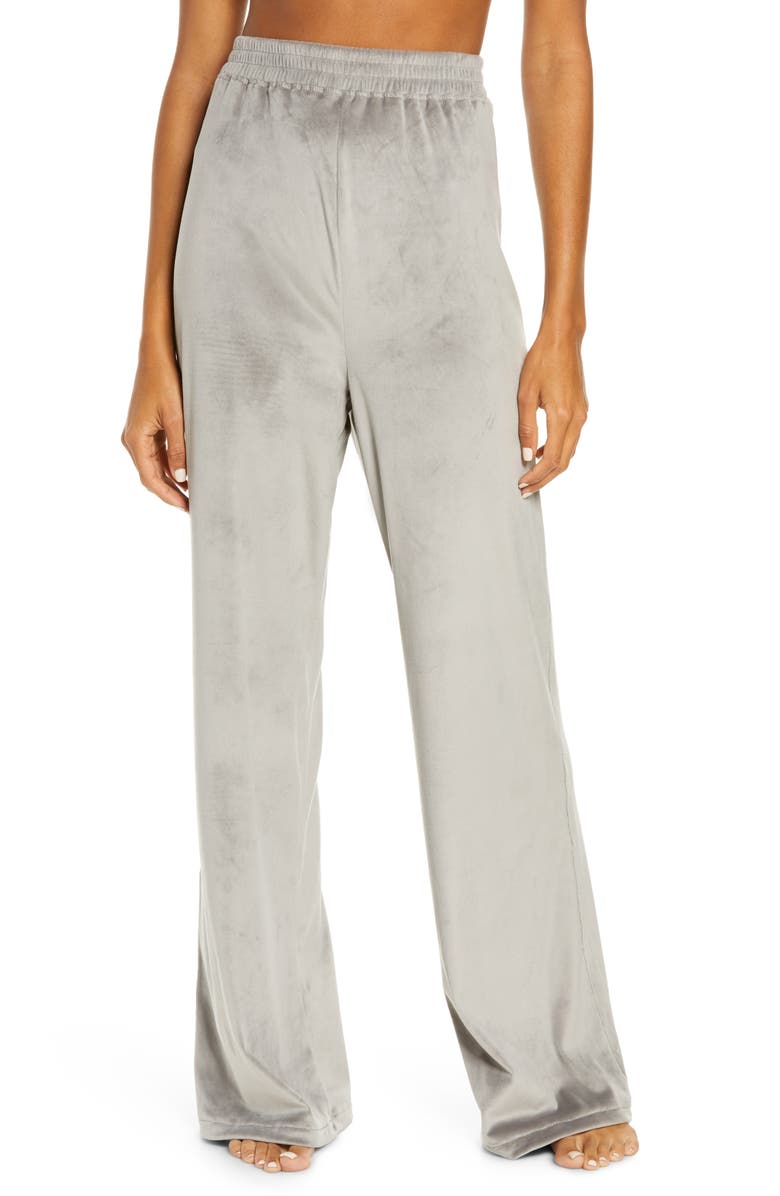 SKIMS Velour Wide Leg Pants, Main, color,