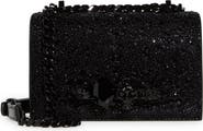 McQueen Mini Jeweled Crystal Embellished Leather Satchel