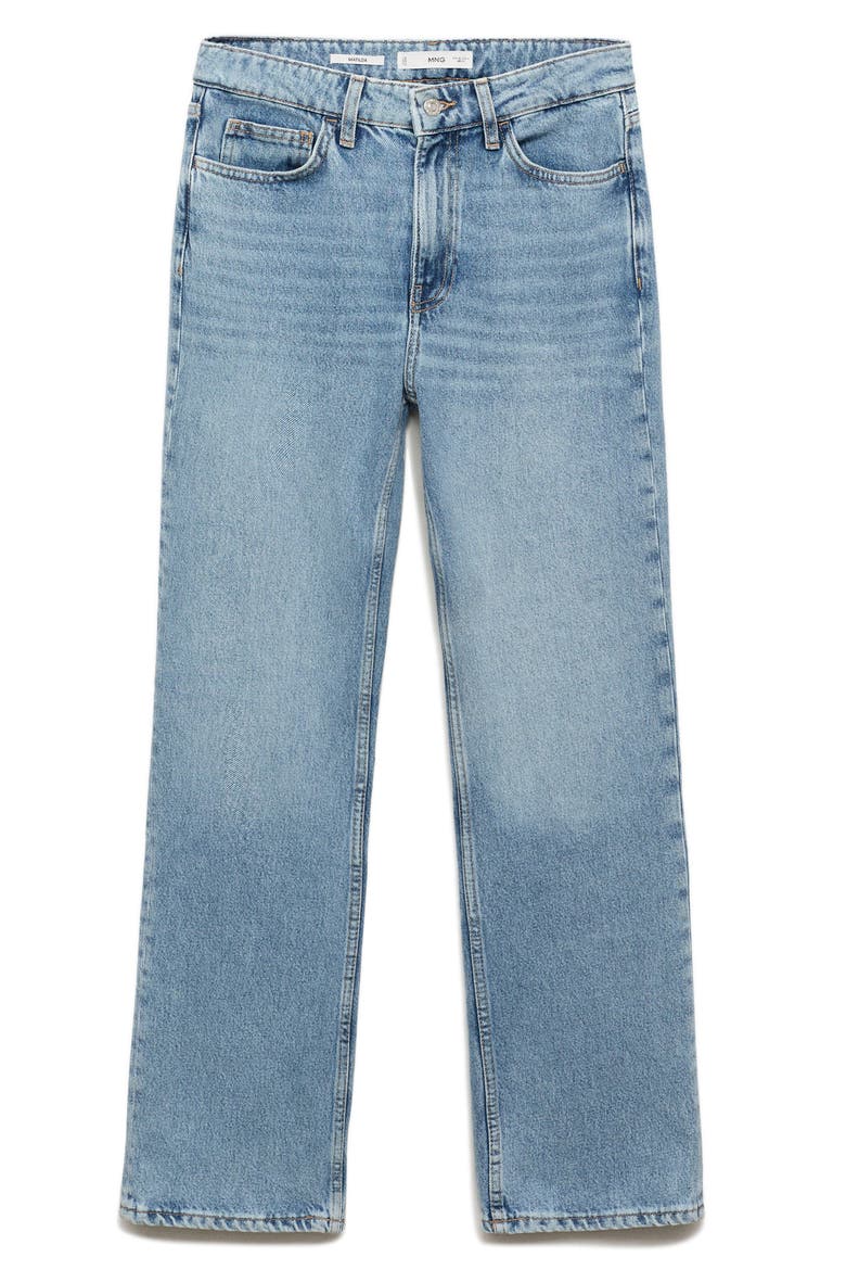 Matilda Mid Rise Straight Leg Jeans, Alternate, color, MEDIUM BLUE