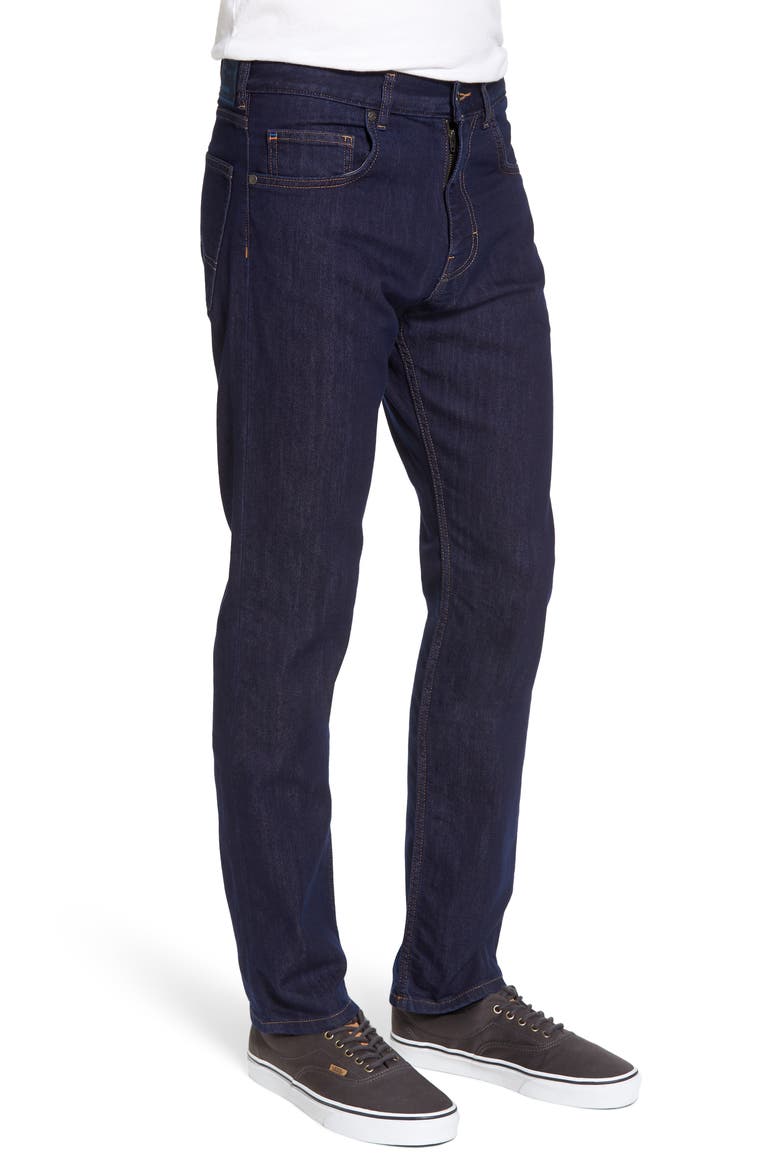 Straight Leg Performance Jeans, Alternate, color, DARK DENIM