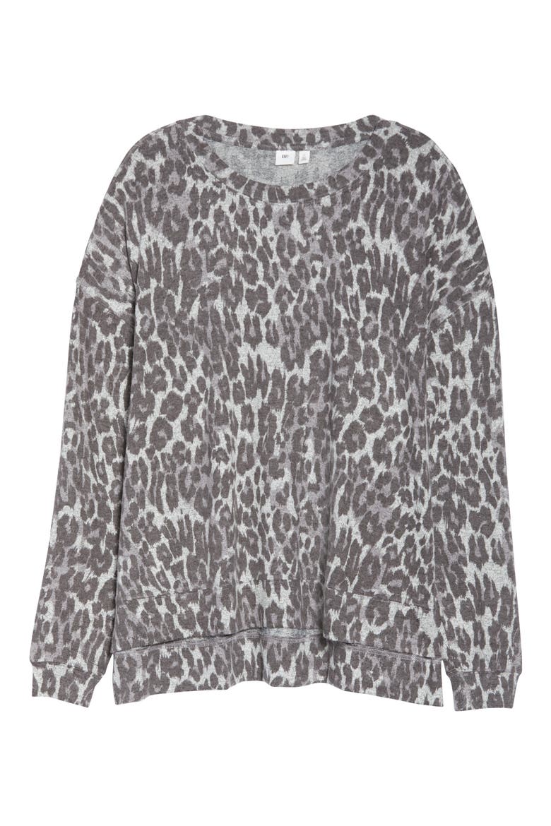 Comfy Sleep Top, Alternate, color, GREY LEOPARD DASH