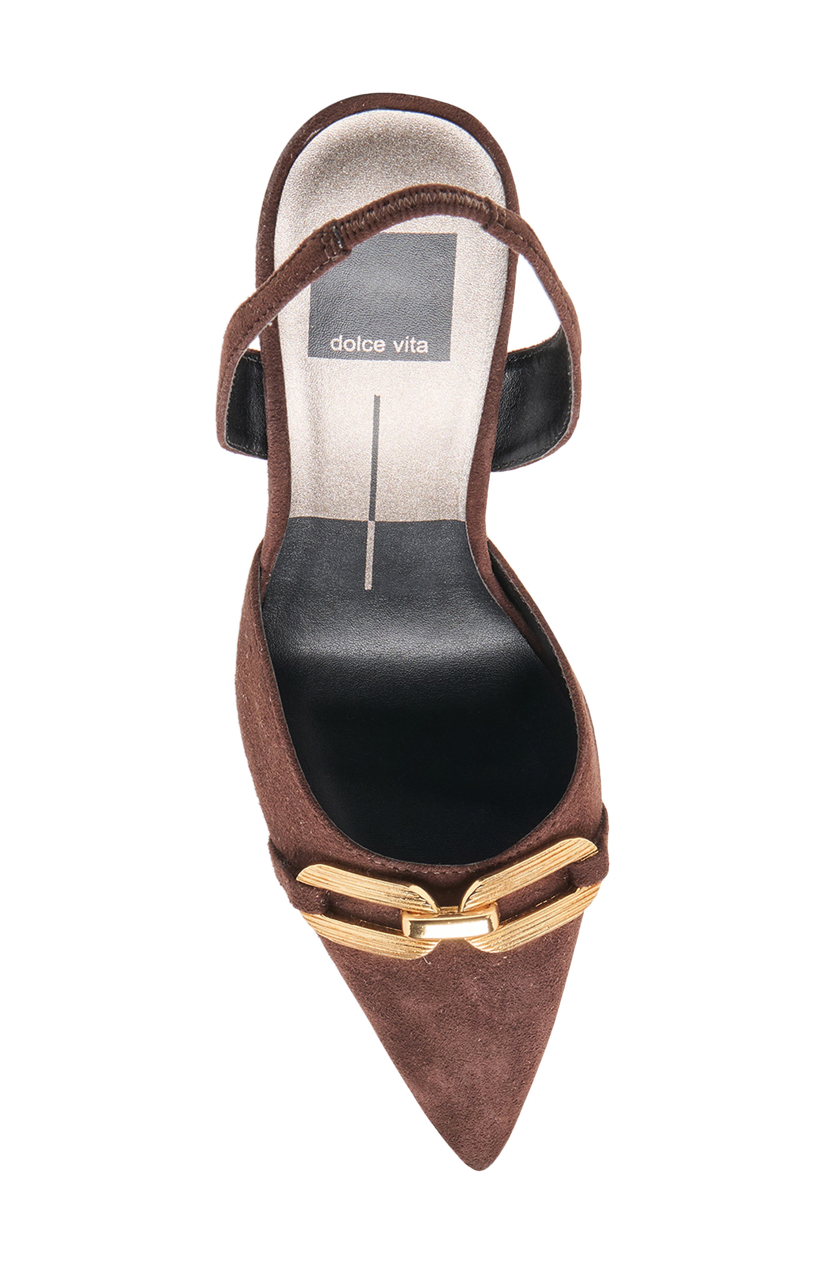 Dolce Vita Malik Slingback Pointed Toe Pump, Alternate, color, Mahogany Suede