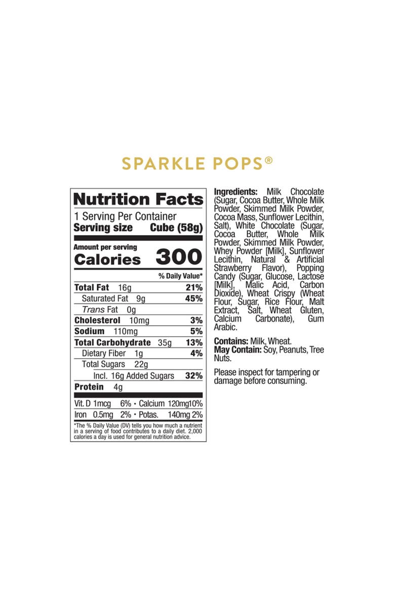 sugarfina x Peanuts Charlie Brown Sparkle Pops<sup>®</sup> Set of 4 Candy Cubes, Alternate, color, 