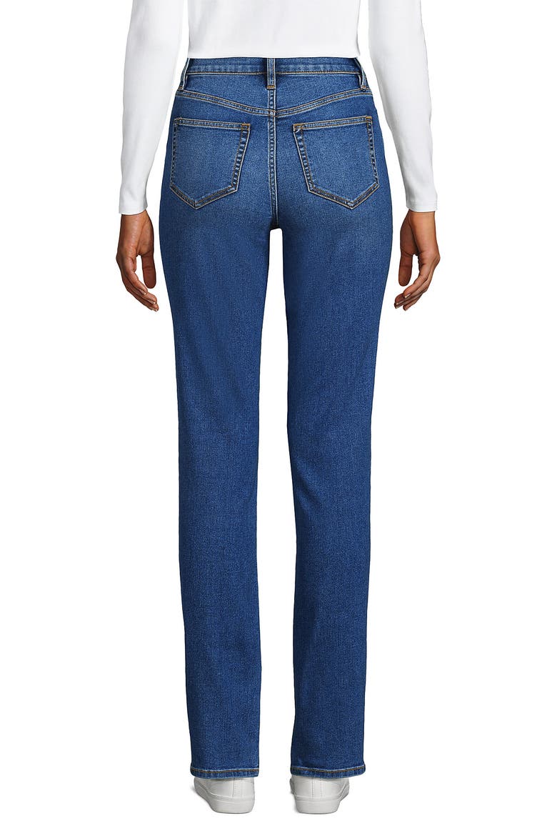 Recover High Rise Straight Leg Blue Jeans, Alternate, color, Indigo Tide Blue
