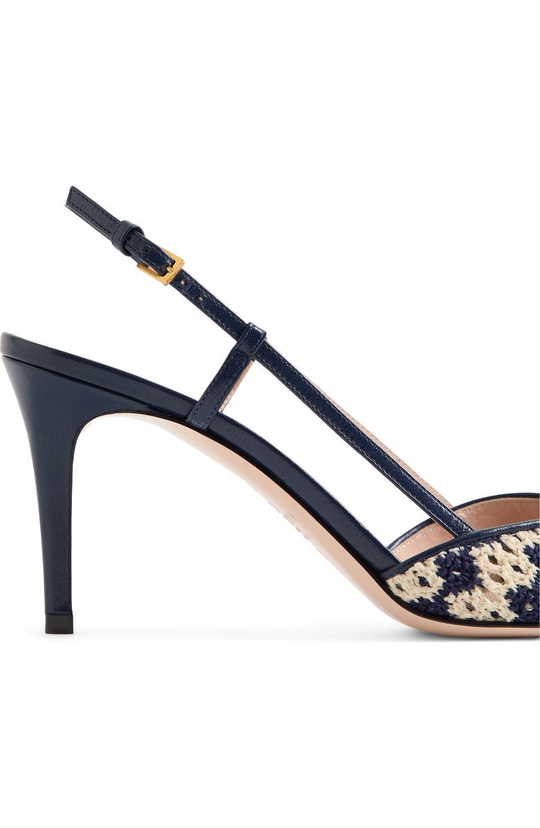 Valentino Garavani VLOGO Crochet Slingback Pump, Alternate, color,