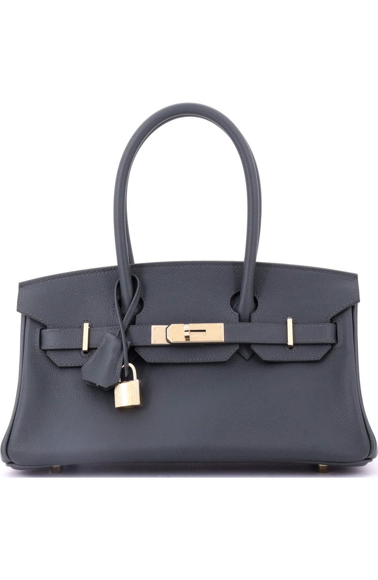 Pre-Owned Hermes Shoulder Light Birkin Bag Evercolor 29, Main, color, Vert Mangrove