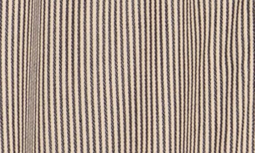 Lovestitch Stripe Midi Shirtdress In Neutral