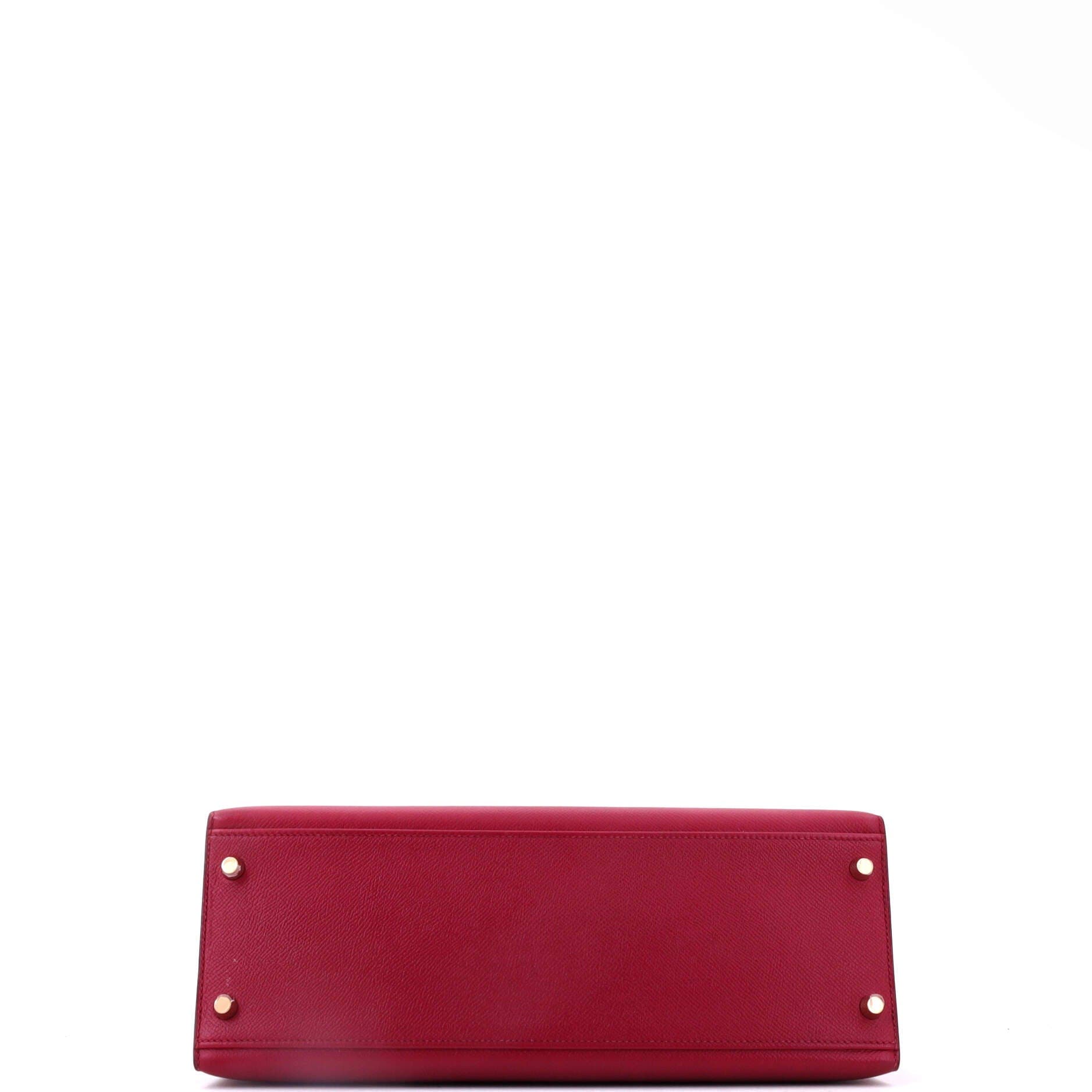 Kelly Handbag Red Epsom with Gold Hardware 32, Alternate, color, Red