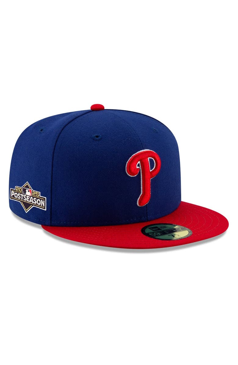 New Era Men's New Era Royal/Red Philadelphia Phillies 2025 MLB Postseason Side Patch 59FIFTY Fitted Hat, Main, color, Royal
