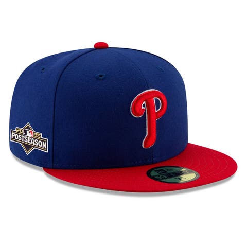 Men's New Era Royal/Red Philadelphia Phillies 2025 MLB Postseason Side Patch 59FIFTY Fitted Hat
