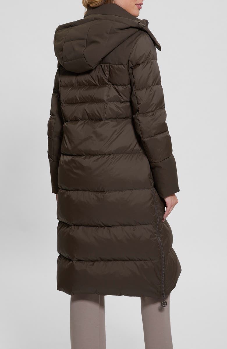 GUESS Carolyn Long Down Puffer Coat with Removable Hood, Alternate, color, 
