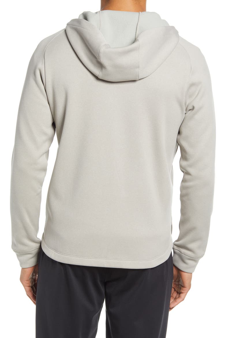 Men's Training Day Hooded Fleece Jacket, Alternate, color, GREY PORPOISE