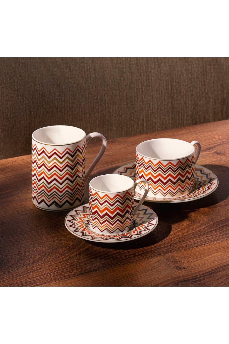 Tea Cup & Saucer Set Of 6 In Luxury Box, Alternate, color, Multicolor 3