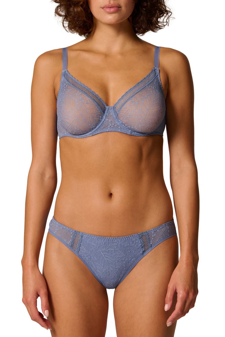 Comete Underwire Bra, Alternate, color, CHAMBRAY BLUE
