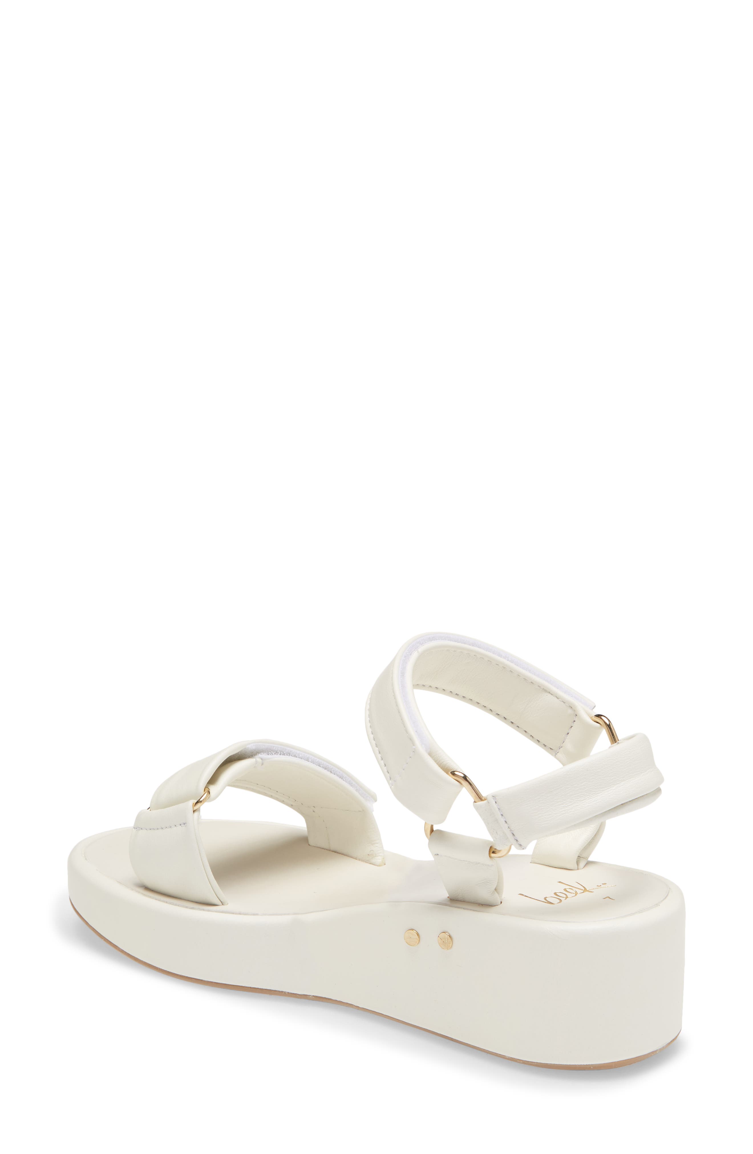 Roo Wedge Sandal, Alternate, color, WHITE