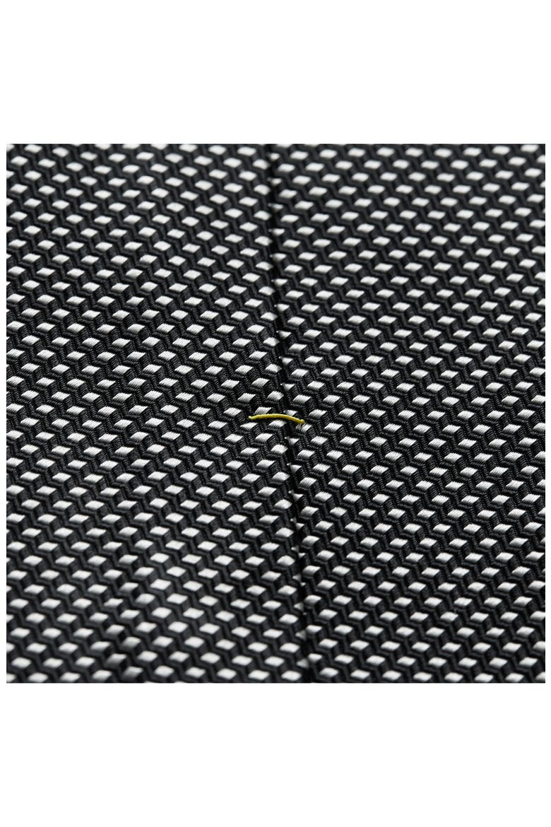 Diamond Silk Tie, Alternate, color, BLACK