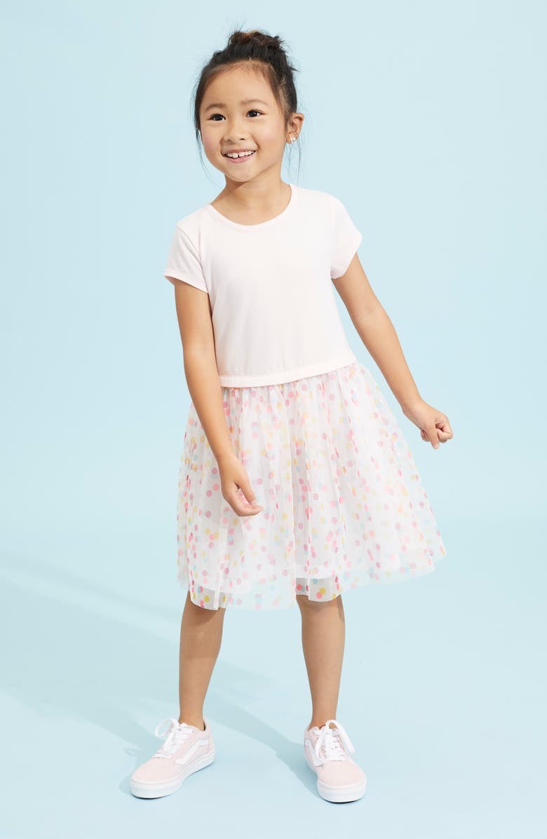 Tucker + Tate Party Time Dot Tulle Dress, Alternate, color, 