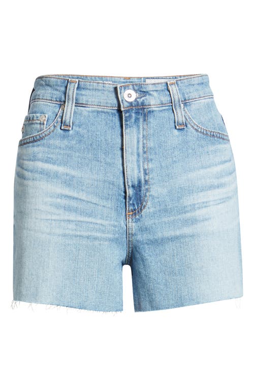 Ag Mikkel High Waist Cutoff Denim Shorts In Blue
