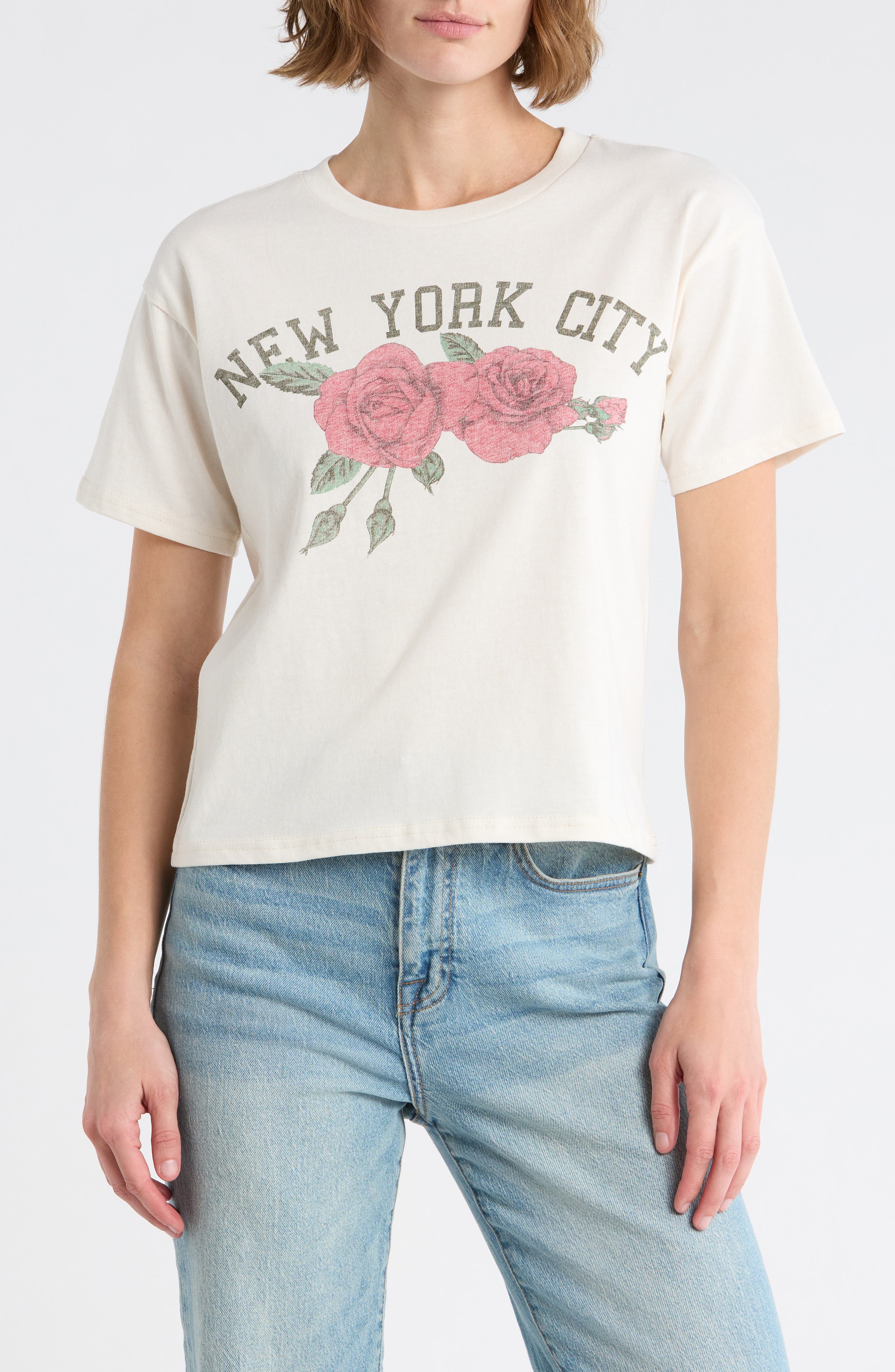 Philcos New York City Roses Graphic T-Shirt