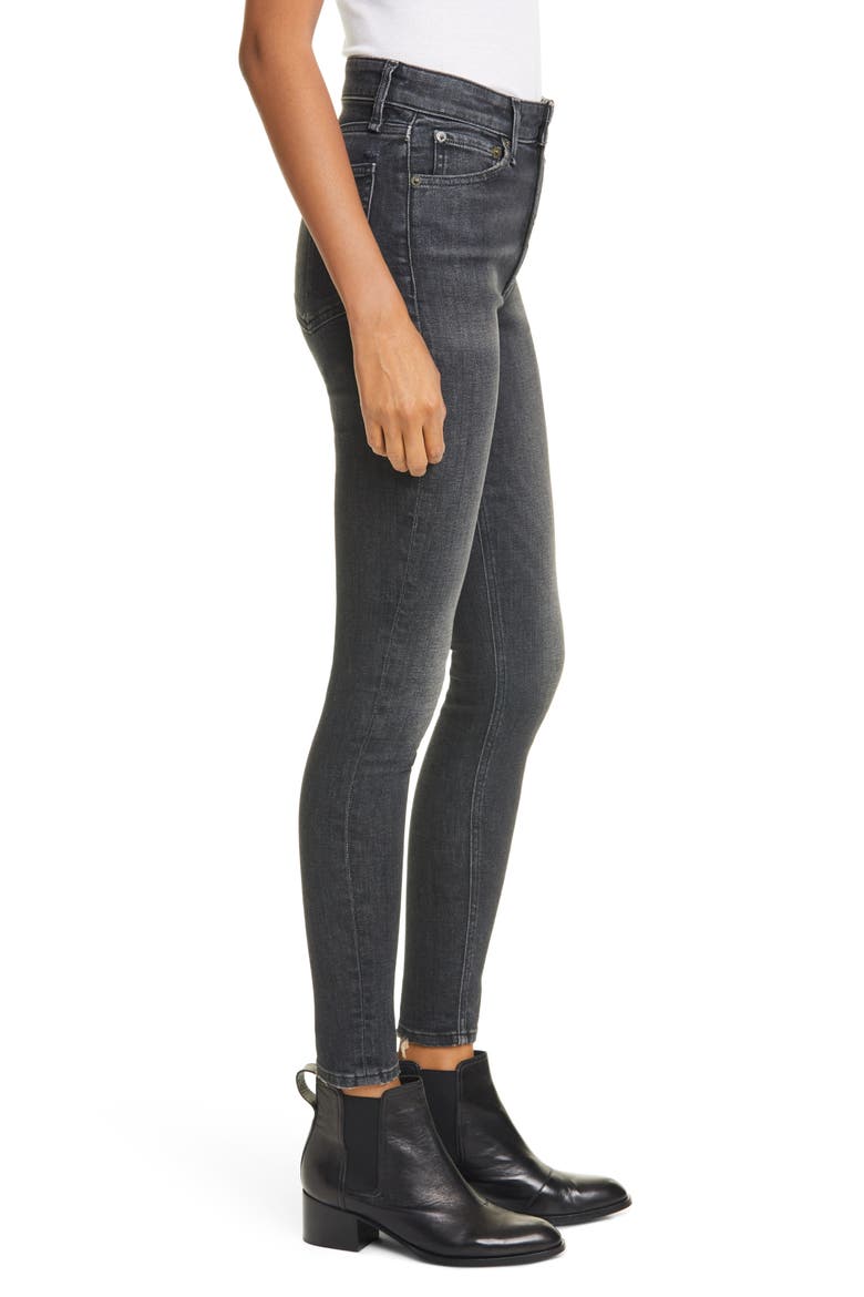 Nina High Rise Ankle Skinny Jeans, Alternate, color, ROYAL OAK